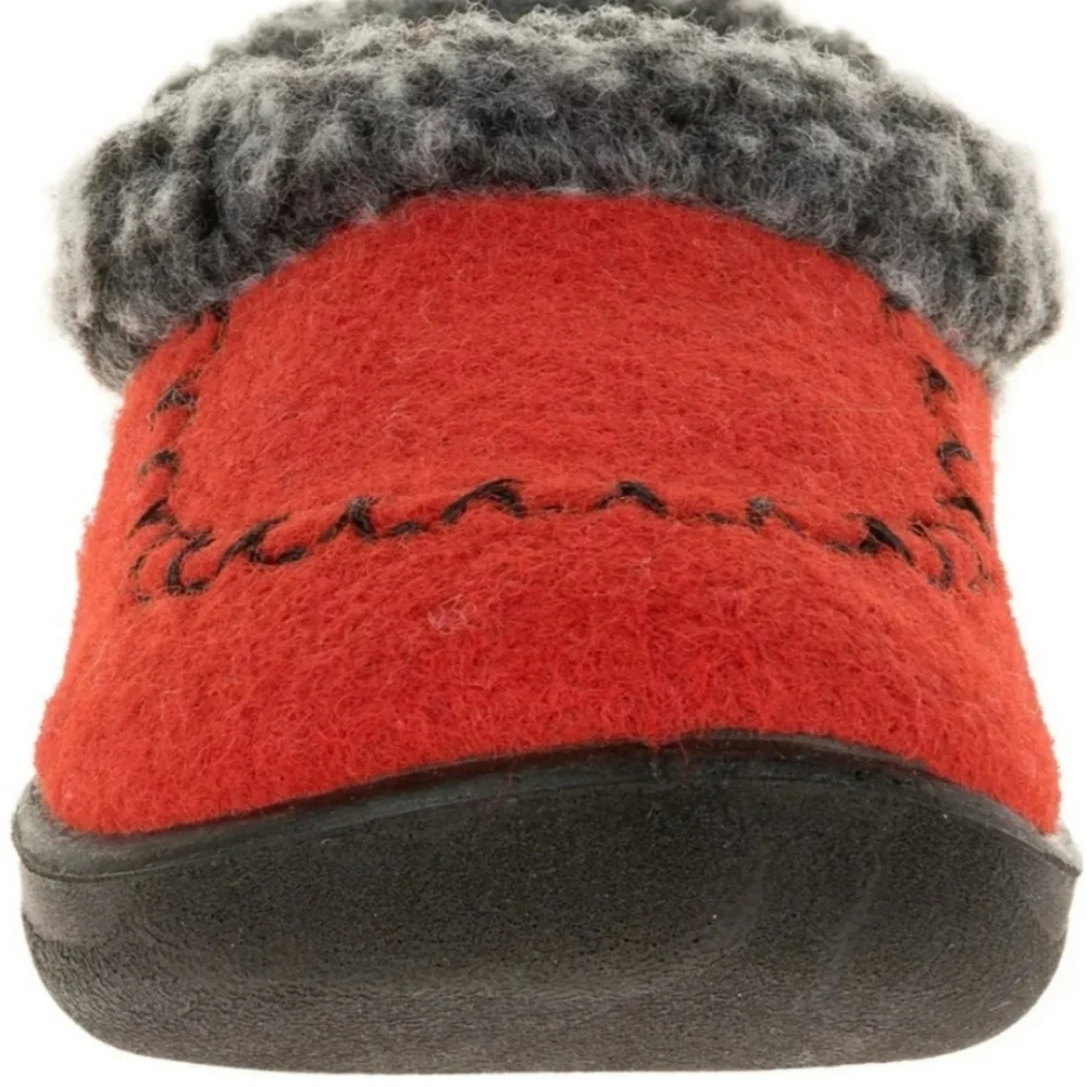 Kamik COZY CABIN 2 Red Felted Warm Up Slippers Cozycore Cabincore Christmas NEW